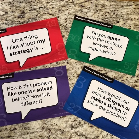 Math Discourse Cards by Curriculum Associates NEW - 98 card set - Picture 4 of 4